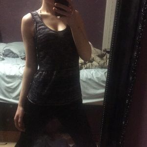 Nic+Zoe designer Woven Earth Purple Relaxed peplum